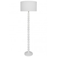 Cougar-Carter 1lt Floor Lamp - Matt White